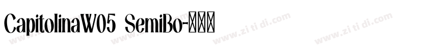 CapitolinaW05 SemiBo字体转换